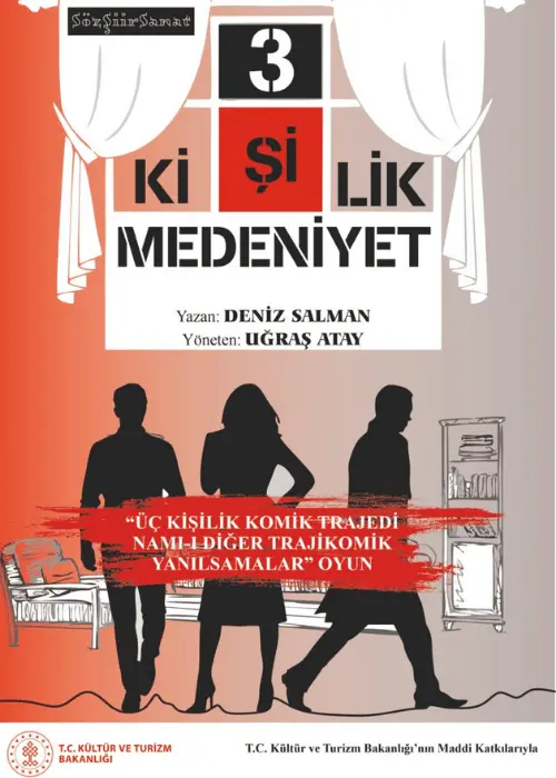 3 Kişilik Medeniyet tiyatro oyunu - TheHouseSeat dijital sahne